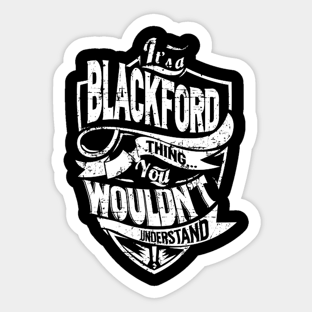 BLACKFORD Sticker by davidmarisa